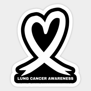 In November We Wear White Lung Cancer Awareness Month 2024 Sticker